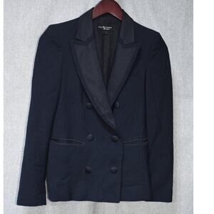 Jill Stuart Street Black Double-Breasted Tuxedo Blazer – Size S